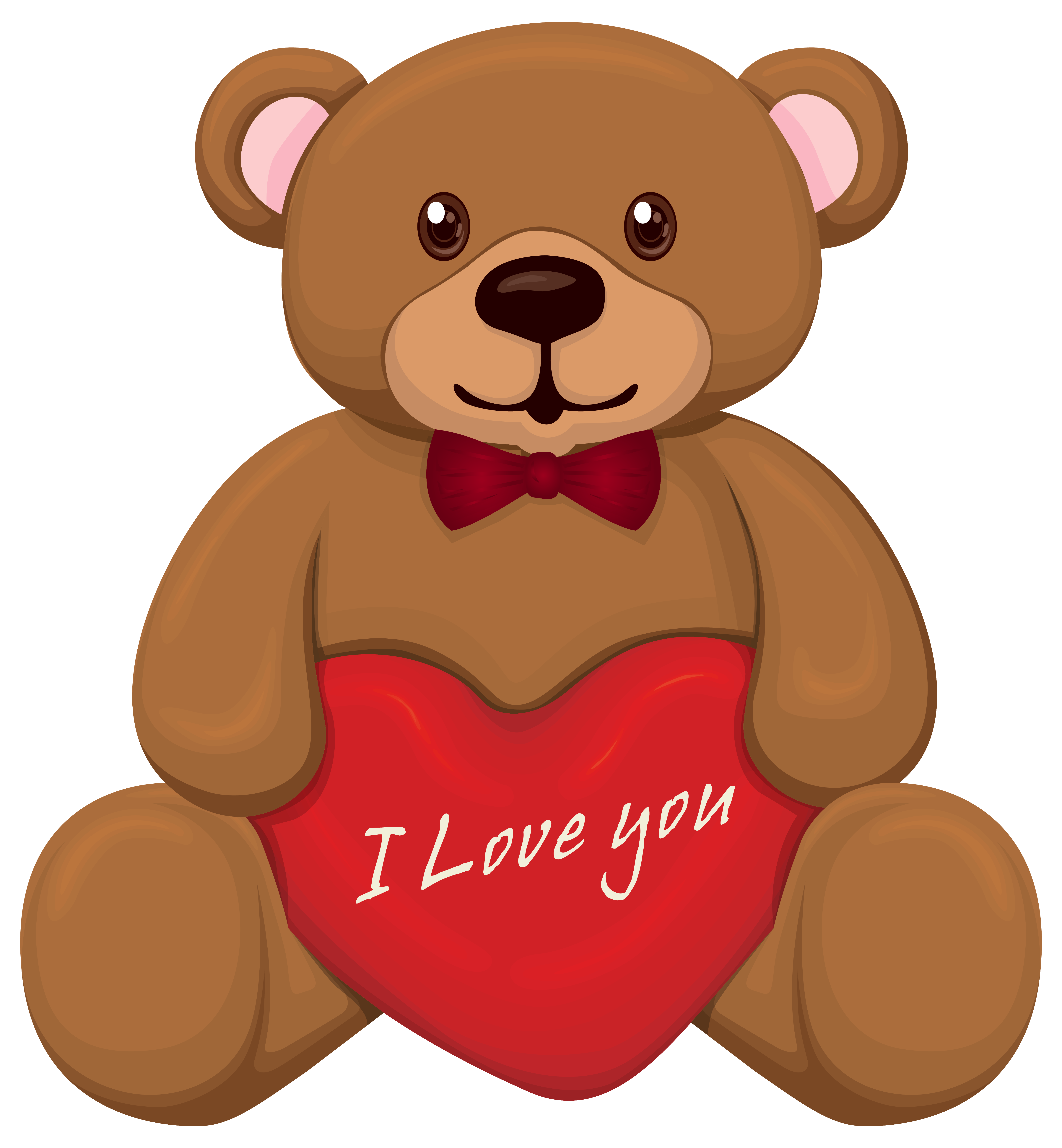 Cute Valentine's Day Teddy PNG Clipart Image​
